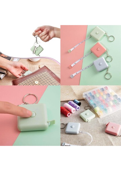 6440 Mini Anahtarlık Esnek Fiberglas Şerit Metre 150CM / 60INÇ