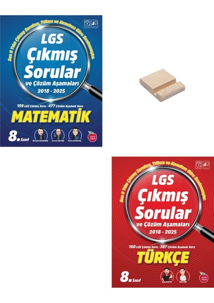 Lgs 8. Sınıf Çıkmış Sorular Matematik ve Türkçe + Telefon Standı