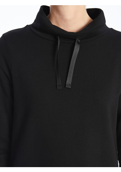 Yeni Sezon Yarım Balıkçı Yaka Kadın Kalın Sweatshirt Tunik modelleri