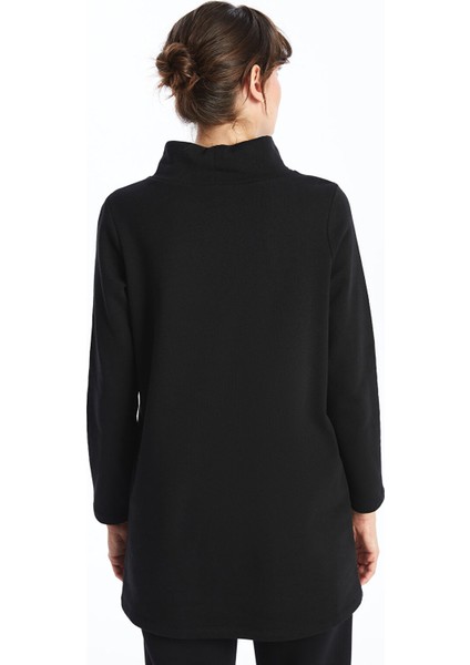 Yeni Sezon Yarım Balıkçı Yaka Kadın Kalın Sweatshirt Tunik fırsatları
