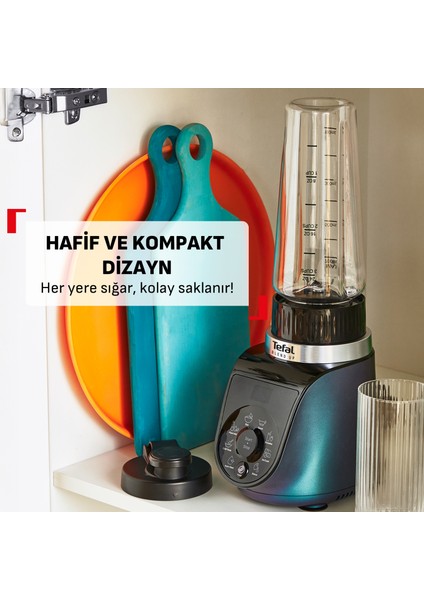 Blend Up 0,85 Litre 8 Programlı Güçlü 1000 Watt Mini Smoothie Blender - Mavi indirimleri