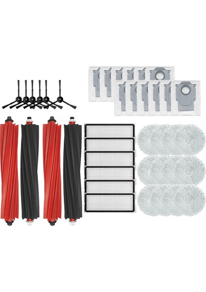 Roborock Qrevo Master Yedek Ana Yan Fırça Hepa Filtre Paspas Pedleri Toz Torbası Yedek Parçalar Için Aksesuarlar (Yurt Dışından)