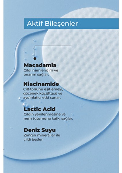 Peeling Tonik Pad Cilt Temizleyici 40 Adet Tüm Cilt Tipleri İçin Işıltılı Etki fiyatları