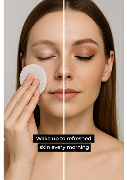 Peeling Tonik Pad Cilt Temizleyici 40 Adet Tüm Cilt Tipleri İçin Işıltılı Etki indirimleri