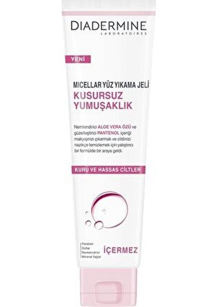 Micellar Yüz Yıkama Jeli Yumuşaklık Sağlayan Aloe Vera 150 ml Kuru ve Hassas Ciltler İçin fırsatları