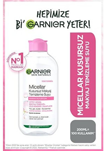 Micellar Kusursuz Makyaj Temizleme Suyu Hassas Ciltler İçin 2 Adet 200 ml Temizleyici indirimleri