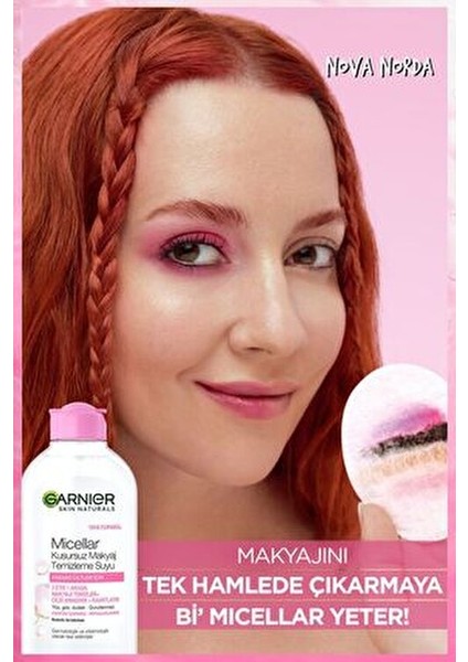 Micellar Kusursuz Makyaj Temizleme Suyu Hassas Ciltler İçin 2 Adet 200 ml Temizleyici