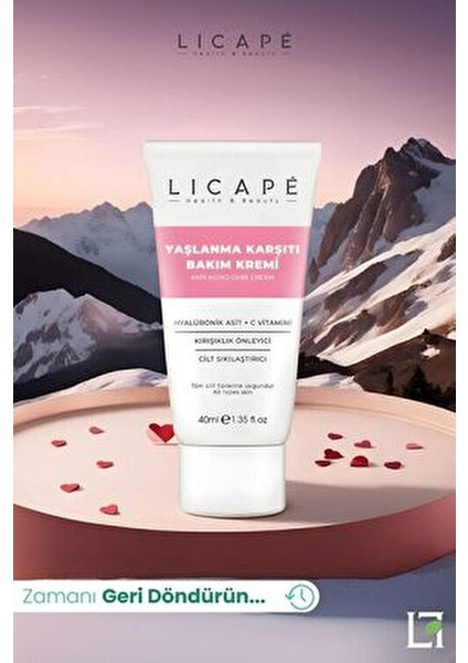 Licapé Yenileyici Bakım Kremi Tüm Cilt Tipleri İçin Hyaluronik Asit 40 ml indirimleri