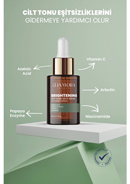 Yoğun Aydınlatıcı Serum Cilt Lekelerine Karşı Etkili 30 ml C Vitamini İçerir modelleri