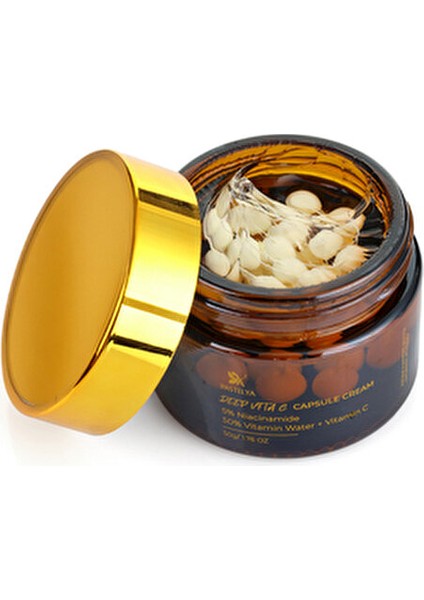 Vitamin C Kapsüllü Krem Yoğun Nemlendirici ve Cilt Aydınlatıcı 50 gr Tüm Cilt Tipleri İçin