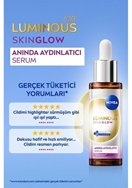 Luminous Skin Glow Serum Aydınlatıcı Etkiyle Tüm Cilt Tipleri İçin 30 ml Aloe Vera