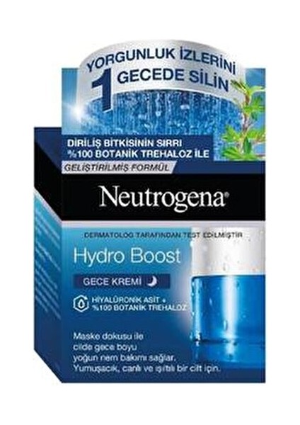 Hydro Boost Gece Kremi 50 ml Normal ve Karma Ciltler İçin Derin Nemlendirme modelleri