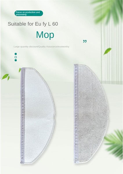 6pcs Eufy L60 /L50 Serisi Robot Elektrikli Süpürge Yedek Yedek Parçalar Yıkanabilir Mop Ped (Yurt Dışından) indirimleri