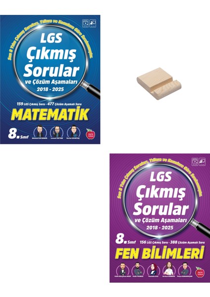 Lgs 8. Sınıf Çıkmış Sorular Matematik ve Fen Bilimleri + Telefon Standı