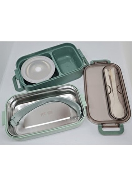 1500 ml Yeşil Bento Öğle Yemeği Kutusu Ofis ve Okul İçin Pratik Kullanım fırsatları