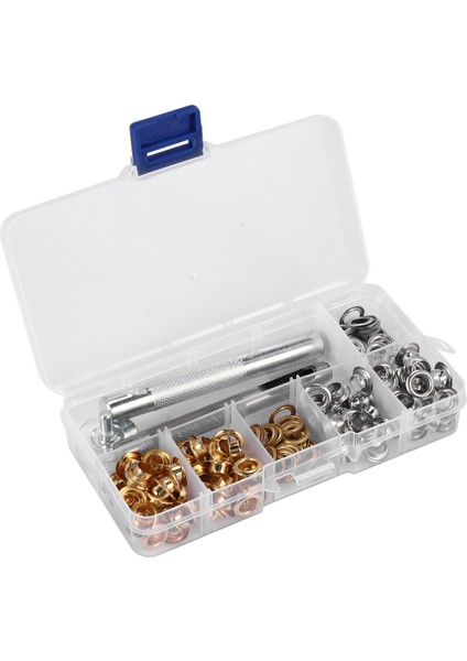100 Set 1/4 Inç Grommet Kit Gromets Gözetleri 3 Adet ile Takım Kiti Takma Kiti, 2 Renk (Yurt Dışından) fiyatları