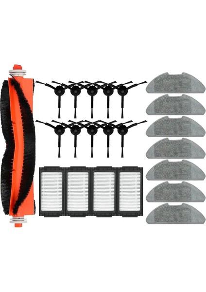 Xiaomi Mijia Robot Vakum-Mop Pro Mjsts1 / Mjsts 2 Pro Robot Vakum Süpürge Ana Yan Fırça Mop Kumaş Filtre Parçaları (Yurt Dışından)