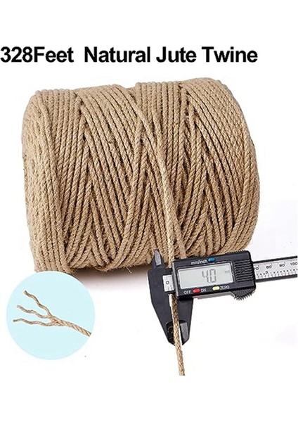 2 Rulo Doğal Sicim 3 Kat Filament Sicim Malzemesi Hediye Sarma Botanik Noel El Yapımı Sanat Dekorasyonu (Yurt Dışından) fiyatları