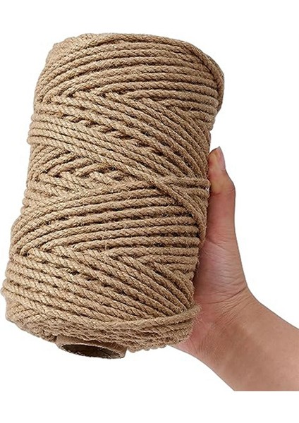 2 Rulo Doğal Sicim 3 Kat Filament Sicim Malzemesi Hediye Sarma Botanik Noel El Yapımı Sanat Dekorasyonu (Yurt Dışından) modelleri