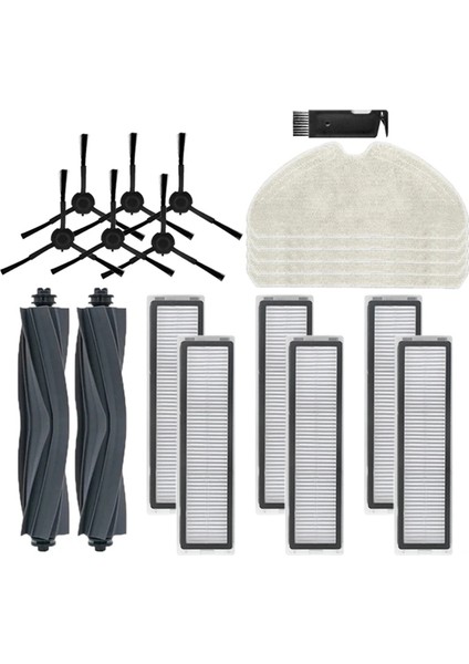 Dream D10S / D10S Pro Robot Vakum Süpürücü Ana Yan Fırça Hepa Filtre Mop Bez Rags Değiştirme (Yurt Dışından)