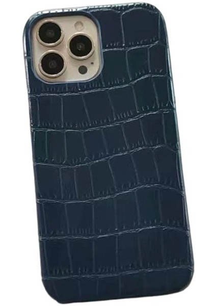 Apple Cep Telefonu Kılıfı Isı Dağılımı iPhone 13 Pro Düz Renk Pc Cep Telefonu Kılıfı Için Uygun Timsah Deseni (Yurt Dışından)