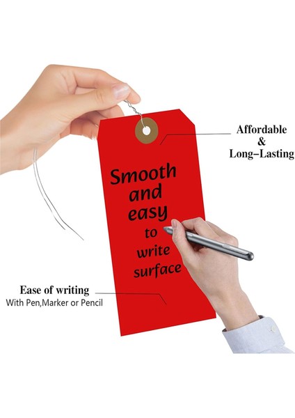 400 Boş Nakliye Etiketi, 4,75X2.35 Inç Takviyeli Delikli ve Telli Etiket Askısı, Ürün Mücevher Giyim Etiketleri B (Yurt Dışından) fiyatları