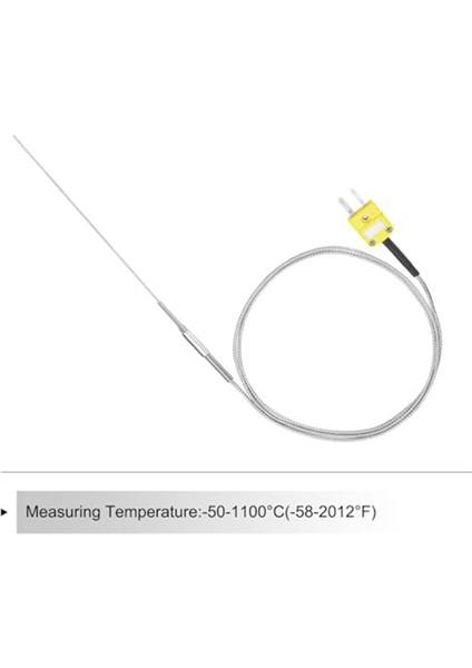 K Tip Termokupl Tapalı, Sayacı Sıcaklık Sensörü Probu -50 Ila 1100 ° C, 3.3ft Tel 0.5X150MM (Yurt Dışından) modelleri