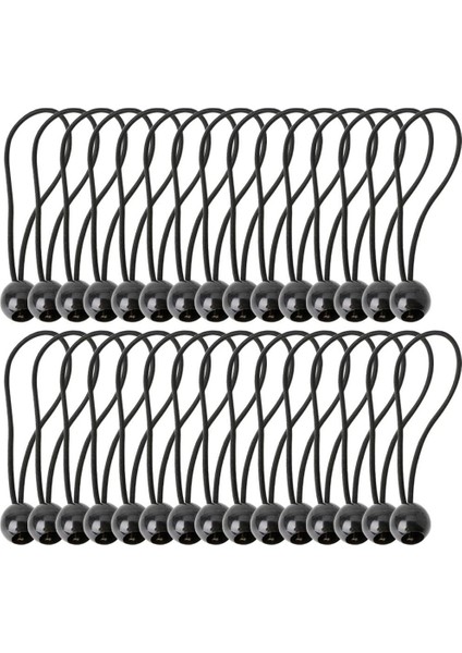30 Pcs Bungee Kablosu Topları Elastik Bağlar Bungee, Çadırlar, Çadırlar, Bayrak Direkleri, Muşamba Için Bağları Değiştirir (Yurt Dışından)