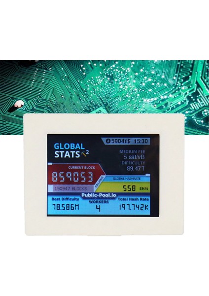 Nerdminer V2 Madenci 2.8 Inç LCD Ekran 56KH/S Hash Hızı Bitcoin Solo Miner Miner Btc Piyango Madenci (Yurt Dışından) indirimleri