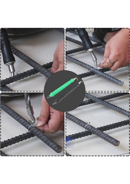 2 Adet Otomatik Inşa Çari Tie Wire Twister, Inşaat Çari Tir Twister Aracı, Inşa Çubur Tel Twister Çekme Kravat Tel Twister, Beton Metal Tel Bükme Çit Aracı (Kavisli ve Düz Kanca) (Yurt Dışından) fırsatları