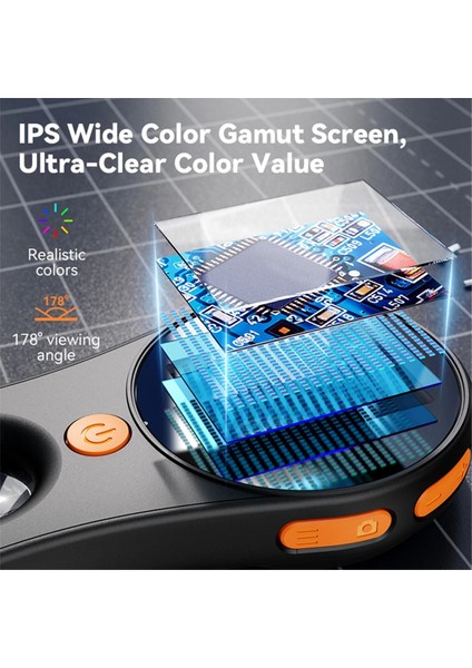 2.0inch IPS Hd Ekran Dijital El Mikroskobu 1080P 500X Büyüteçli Cam ve 8 LED Siyah Video Mikroskobu (Yurt Dışından) fiyatları