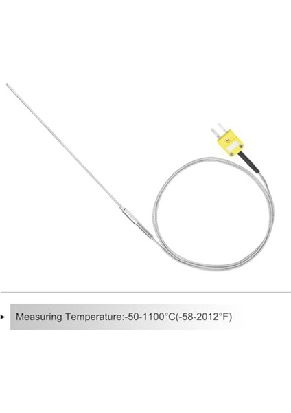 K Tip Termokupl Tapalı, Sayacı Sıcaklık Sensörü Probu -50 Ila 1100 ° C, 3.3ft Tel 1X150MM (Yurt Dışından) modelleri