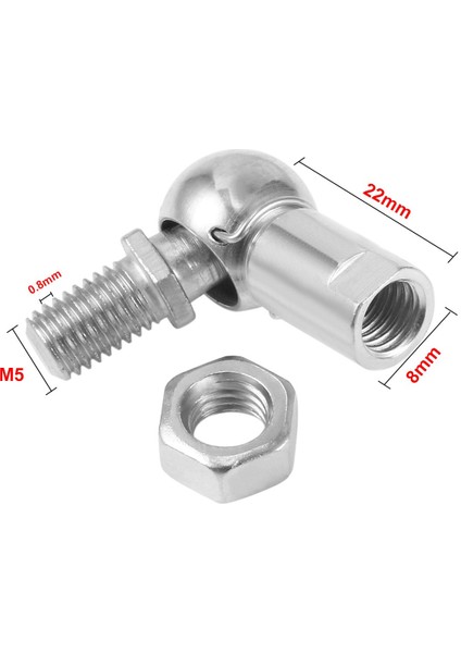 Cs8, Çubuk Uç Top Yatağı Saplamalı, M5X0.8MM Karbon Çelik Sağ El 4 Pcs, Baş Daptı (Yurt Dışından) modelleri