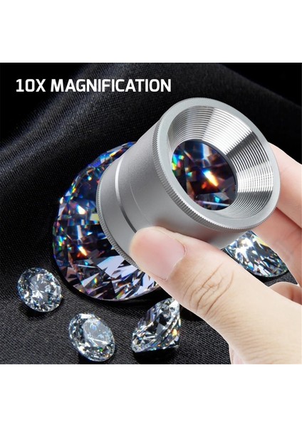 Led, Şarj Edilebilir Kuyumcular Loupe ile Takı Loupe 10X, LED Ölçekli Loupe 10X Ayarlanabilir Odaklı, Mücevher, Saatler Için (Yurt Dışından) modelleri