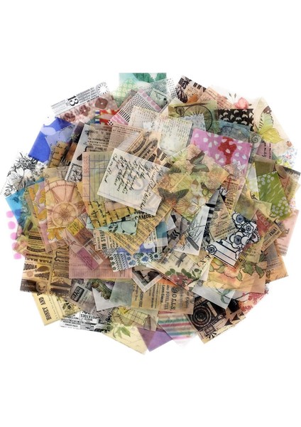 365 Sayfa Vintage Scrapbooking Kendin Yap Malzeme Kağıt Çiçek Retro Sanat (Yurt Dışından)