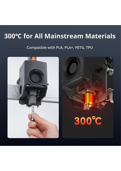 Anycubic Kobra Için 3 Max Hotend Entegre Sertleştirilmiş Çelik Nozul Termistör Isıtma Bileşeni K3M Seramik Hotend 0.6mm (Yurt Dışından) modelleri