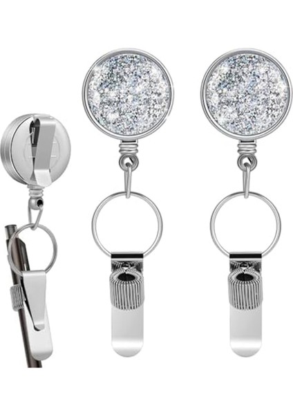 Geri Çekilebilir Kalem Tutucu 25.6 Inç Geri Çekilebilir Kalem Makarası Anahtarlık (Yurt Dışından)