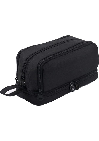 Büyük Kapasiteli Kalem Kutusu Kalem Kesesi Kalem Çantası,siyah (Yurt Dışından)