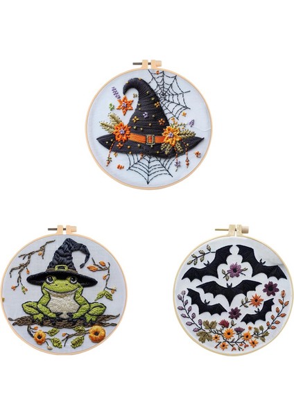 Binsiz Cadılar Bayramı Serisi, Çapraz Dikiş Çantası, Yeni Başlayanlar Için Nakış Çantası, Dıy Dekorasyon Ev Odası. C (Yurt Dışından) indirimleri