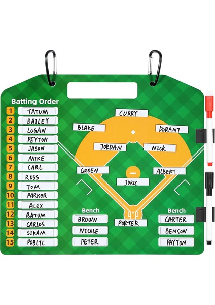 Manyetik Beyzbol Diziliş Panosu, Kuru Silinebilir Diziliş Panosu, Koçluk Için (Yurt Dışından)