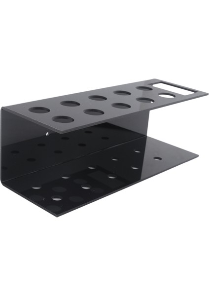 10 Yuvalı Duvara Monte Ofis Akrilik Kuru Silinebilir Kalem Tutucu, Siyah (Yurt Dışından)