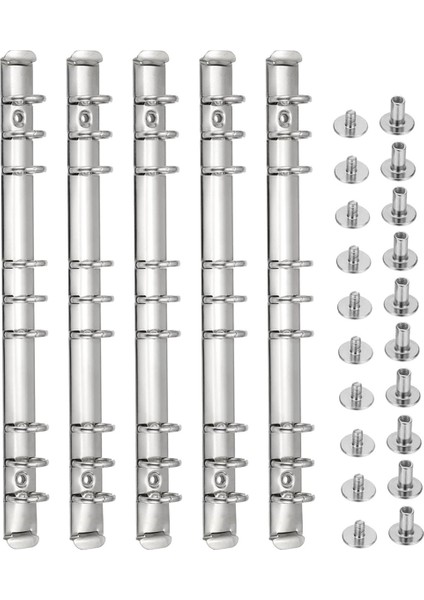 B5 9 Delikli Halkalı Dosya Mekanizmaları, Dosya Planlayıcıları Için, 2 Cm, Gümüş (Yurt Dışından)
