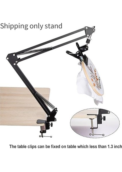 Ayarlanabilir Nakış Masa Standı, Nakış Çember Standı, Ayarlanabilir Metal Nakış Çember Standı Iğne Işi, Sanat (Yurt Dışından) fiyatları