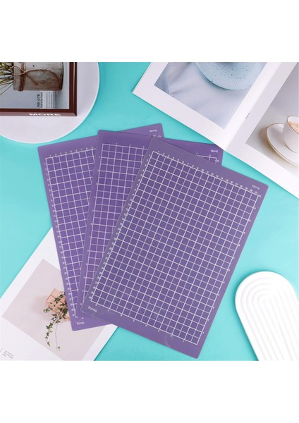 8.5X12 Inç Kesme Paspası (Güçlü Kavrama), 3pcs Yapışkan Kesme Paspasları Yeniden Kullanılabilir Güçlü Kavrama Makinesi Mat Değişimi (Mor) (Yurt Dışından) modelleri