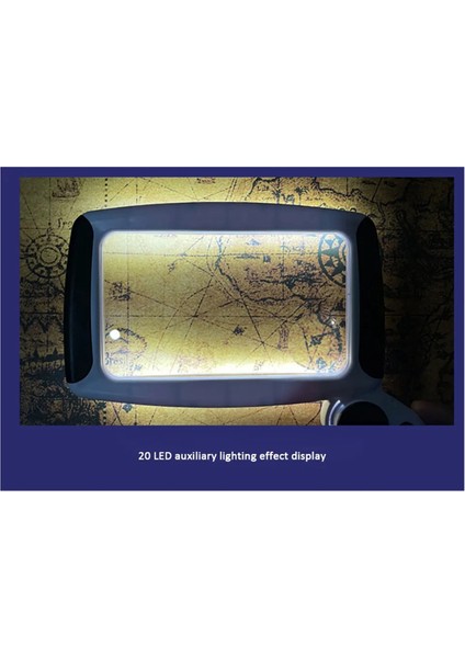 5/20/45X 20 LED ile Aydınlatılmış Büyüteç, Şarj Edilebilir Elden Taşınabilir El Okuma Küçük Yazı Tipi Yaşlılarını Okumak Için Büyüteç (Yurt Dışından) fiyatları