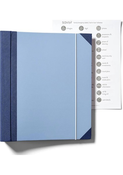 Ofis/okul Için Genişleyen Klasör ve Defter Saklama Çantası Mavi (Yurt Dışından)