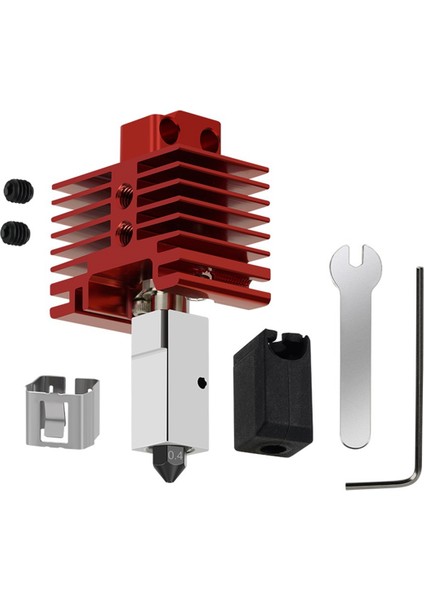 Bambu Lab Için Hotend Kit Bambu P1P/P1S/X1/X1C Extruder Hotend Sertleştirilmiş Çelik Meme Yükseltme 2.0 Hotend Kiti (Yurt Dışından)