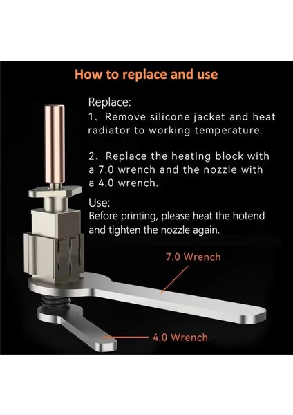 Bambu Lab Için Hotend Kit Bambu P1P/P1S/X1/X1C Extruder Hotend Sertleştirilmiş Çelik Meme Yükseltme 2.0 Hotend Kiti (Yurt Dışından) fiyatları