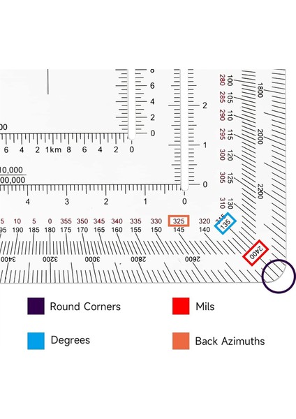 Kara Askeri Koordinat Ölçeği Arazi Navigasyonu, Askeri Tarzı Utm/mgrs Koordinat Ölçeği Için (Yurt Dışından) fırsatları