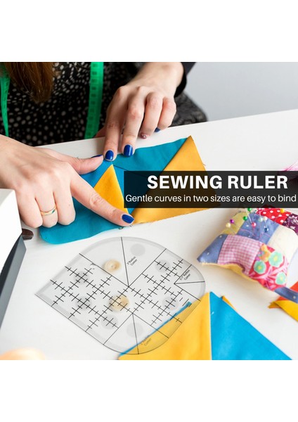 Yaratıcı Kavisli Köşe Kesici Yorgan Cetvel, Dikiş Patchwork Cetvel Dikiş Şablonu Patchwork Aracı, Diy Dikiş Malzemeleri (Yurt Dışından) indirimleri